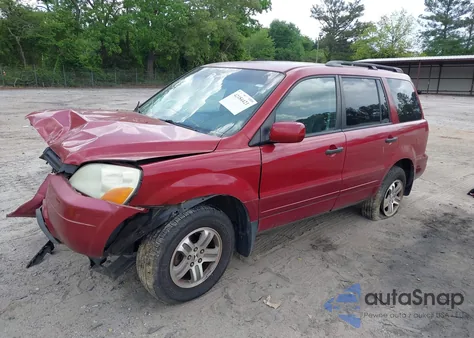 2003 Honda Pilot Ex-L z USA, uszkodzony, nr VIN 2HKYF18543H593649